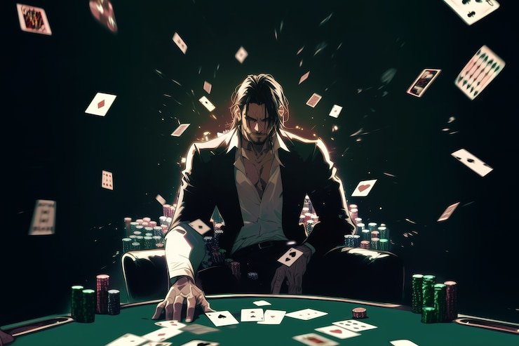Meja permainan blackjack dengan dealer live di kasino virtual
